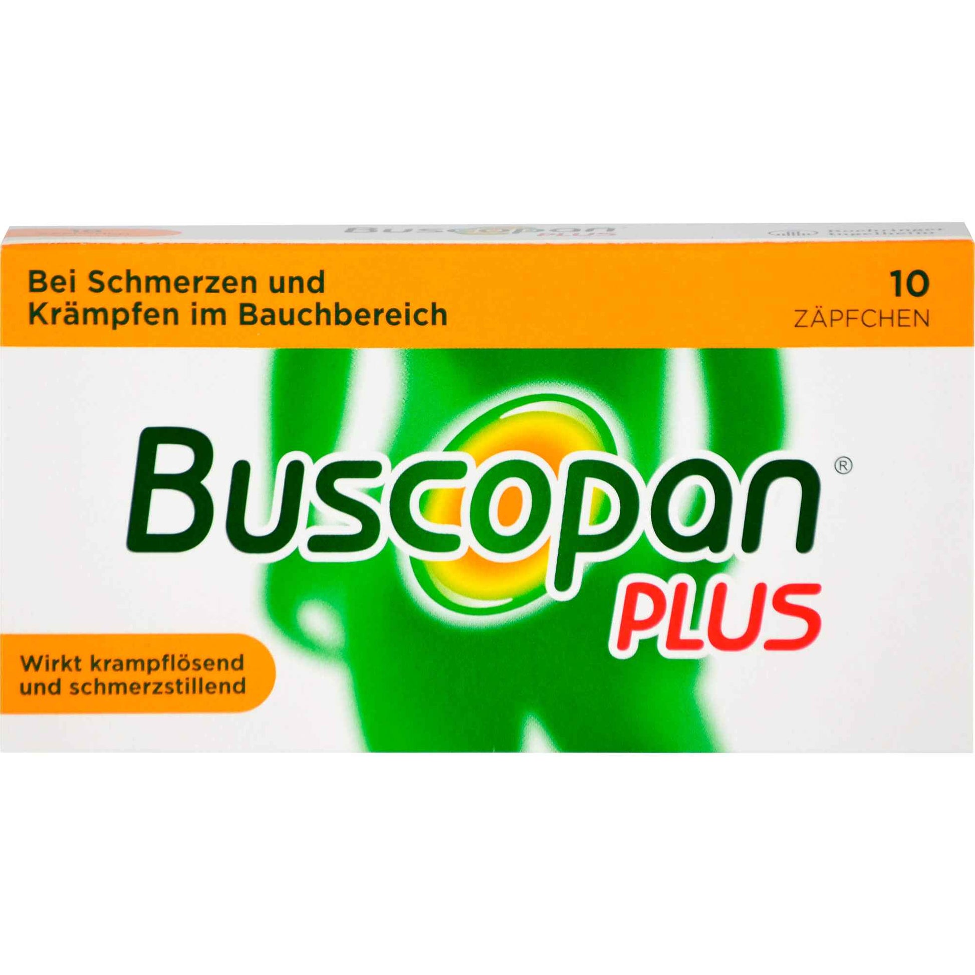 Stomach pain, BUSCOPAN plus suppositories