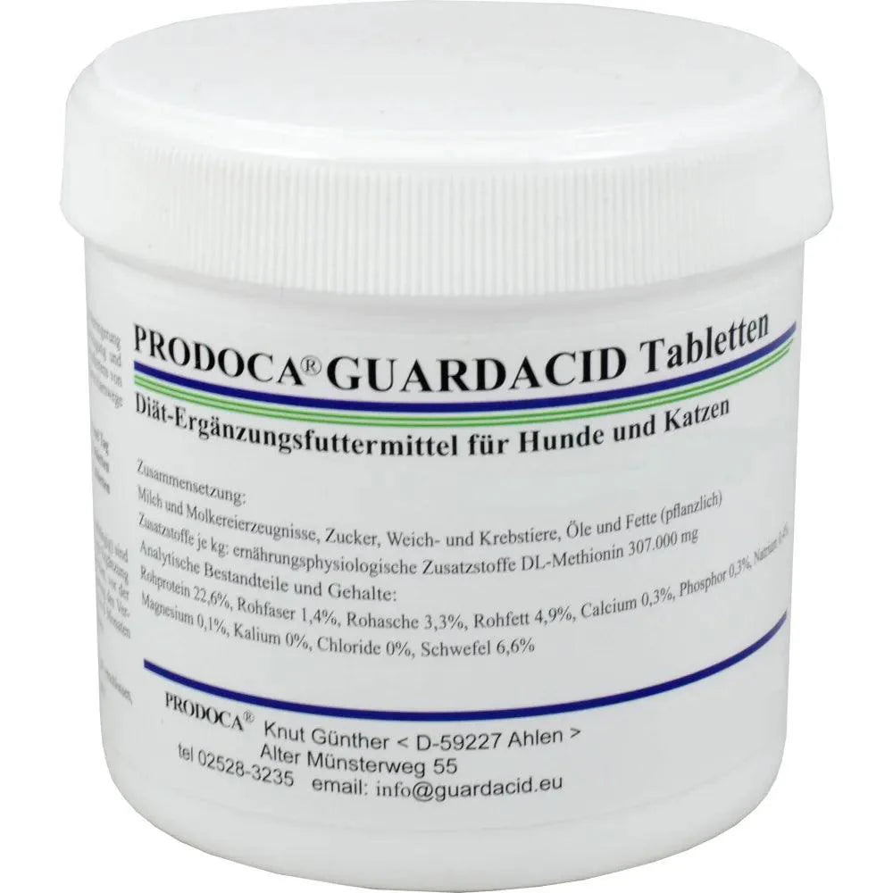 Supplementary feed with DL-methionine for dogs and cats, GUARDACID tablets vet. - UKDorf 