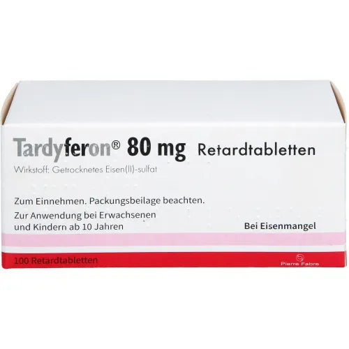TARDYFERON Anemia depot iron (II) sulfate 80 mg prolonged-release tab. 100 pieces