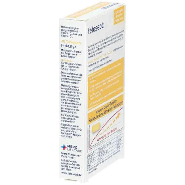 TETESEPT Vitamin C 1,200+Zinc+D3 depot tablets