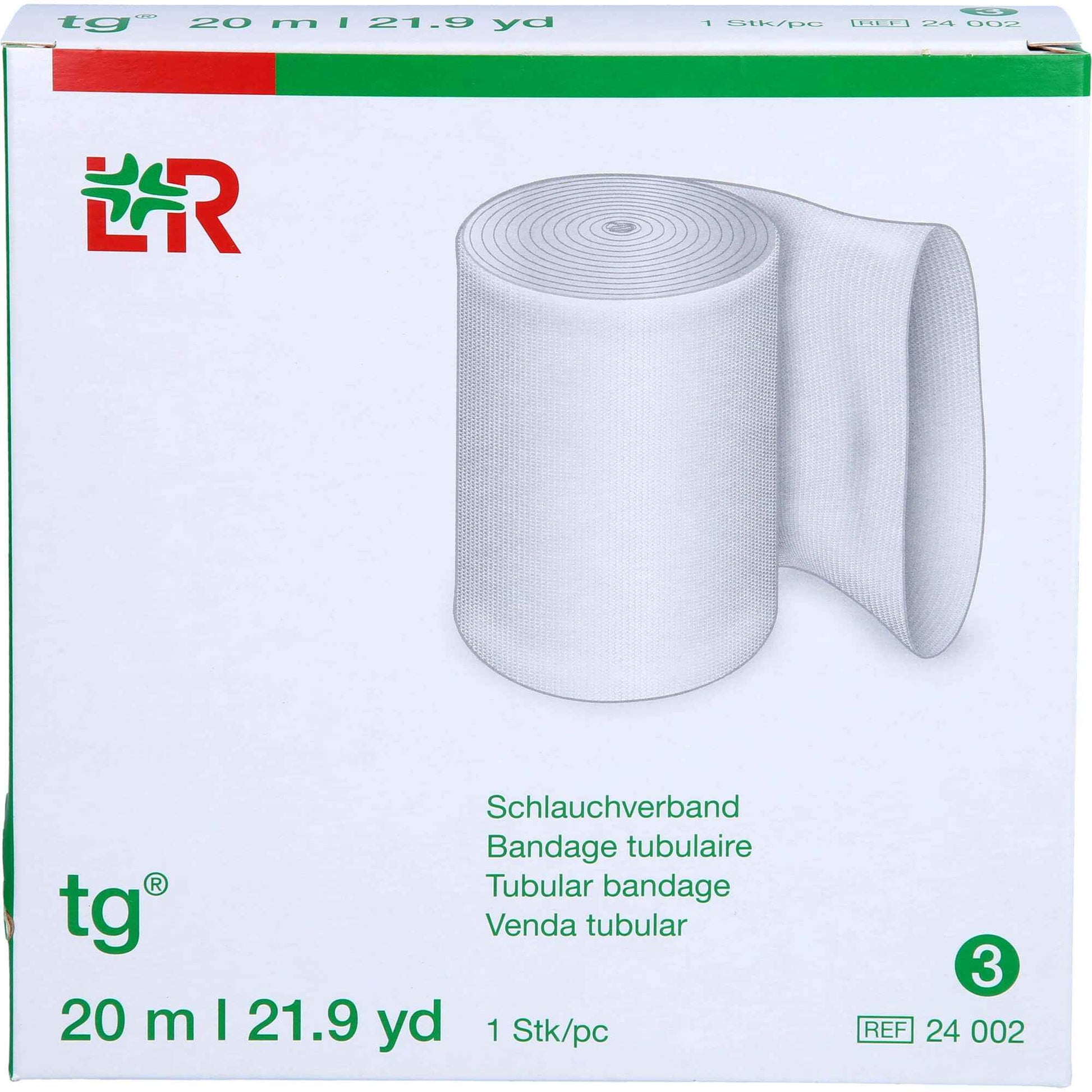 TG Tube Bandage Size 3 20 m white 1 Pcs