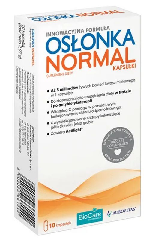 The casing NORMAL x 8 capsules, Bifidobacterium lactis