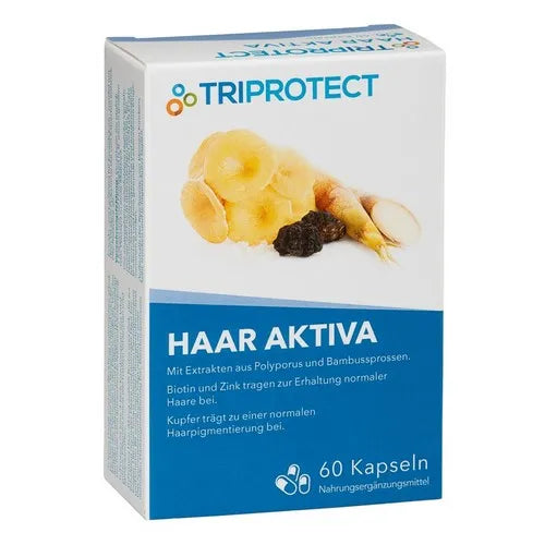 To prevent natural hair loss, HAAR AKTIVA TriProtect capsules - UKDorf 
