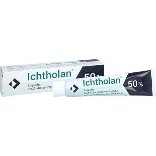 Treatment gonarthrosis, contusions, sprains ICHTHOLAN ointment 50%