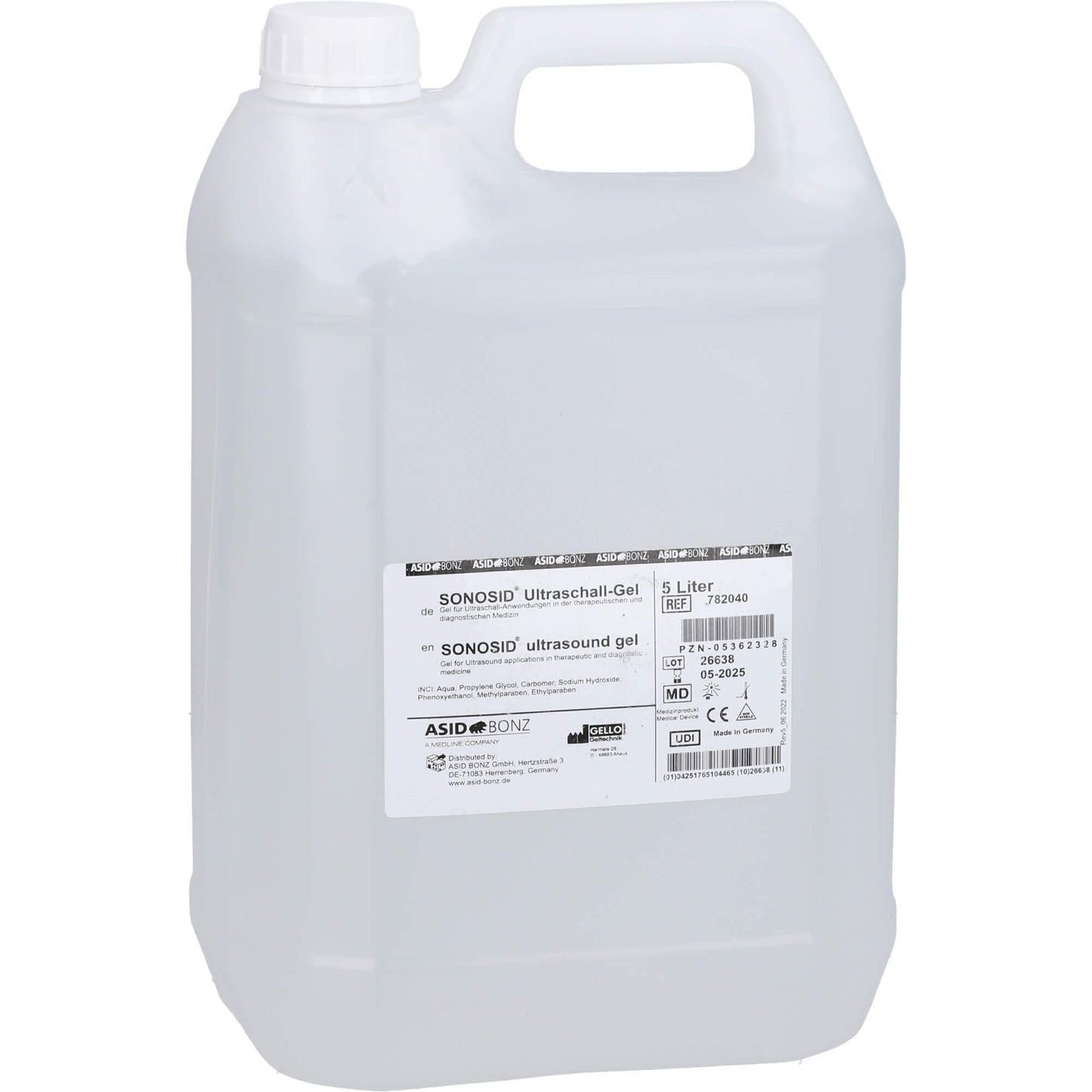 ULTRASOUND GEL canister 5L