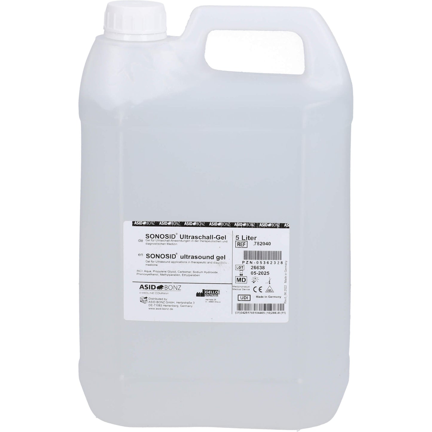 ULTRASOUND GEL canister 5L