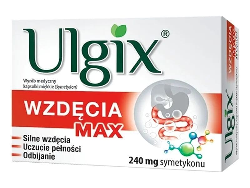Ulgix Bloating Max 240 mg 15 capsules - UKDorf 