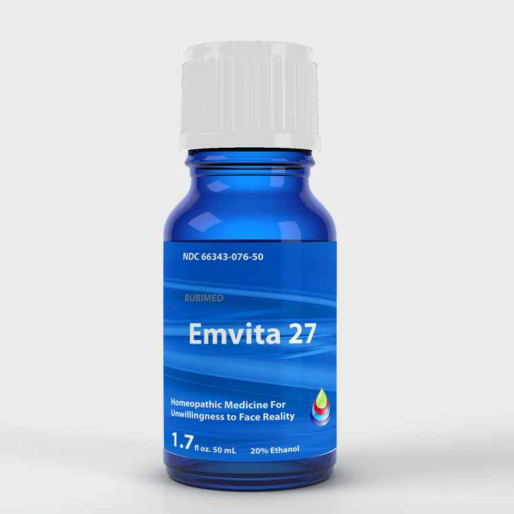Unwilling to face reality,  flights of fantasy, Emvita 27 drops