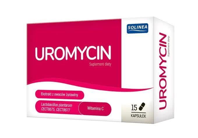 Uromycin, vitamin C, lactic acid bacteria, cranberry extract