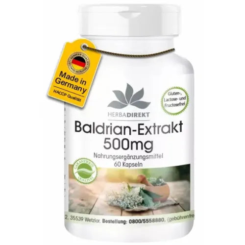VALERIAN EXTRACT 500 mg capsules 60 pcs - UKDorf 