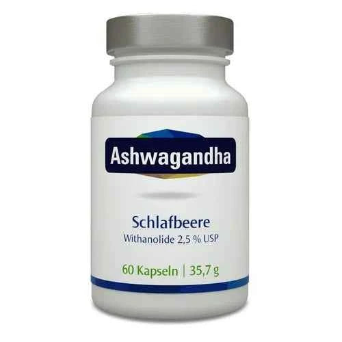 VEGAN ASHWAGANDHA 500 mg 2.5% Whitanolide Vegi Capsules