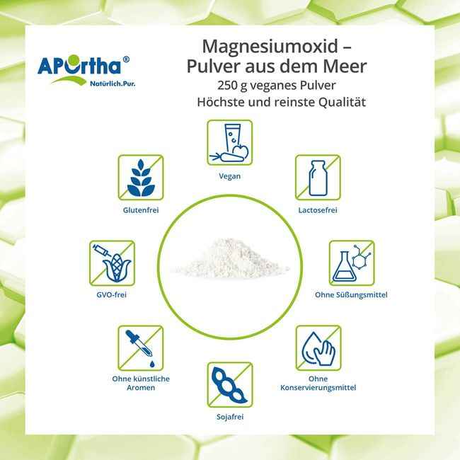 VEGAN MARINES Magnesium Powder from Seawater 250 g