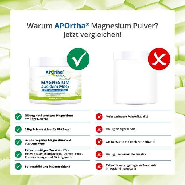 VEGAN MARINES Magnesium Powder from Seawater 250 g