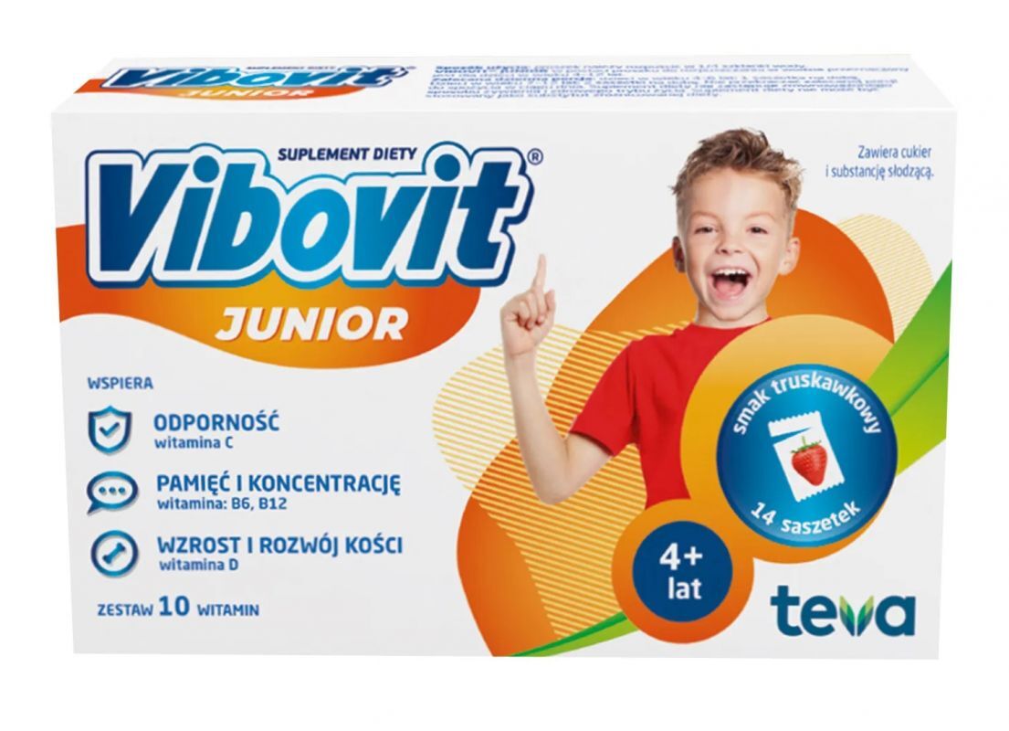 VIBOVIT Junior x 14 sachets - strawberry teva