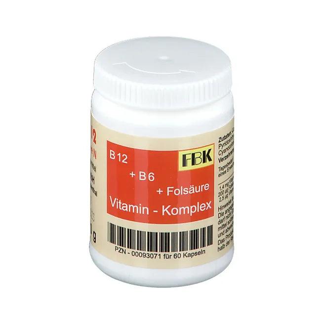 VITAMIN B12+B6+Folic acid complex N capsules - UKDorf 