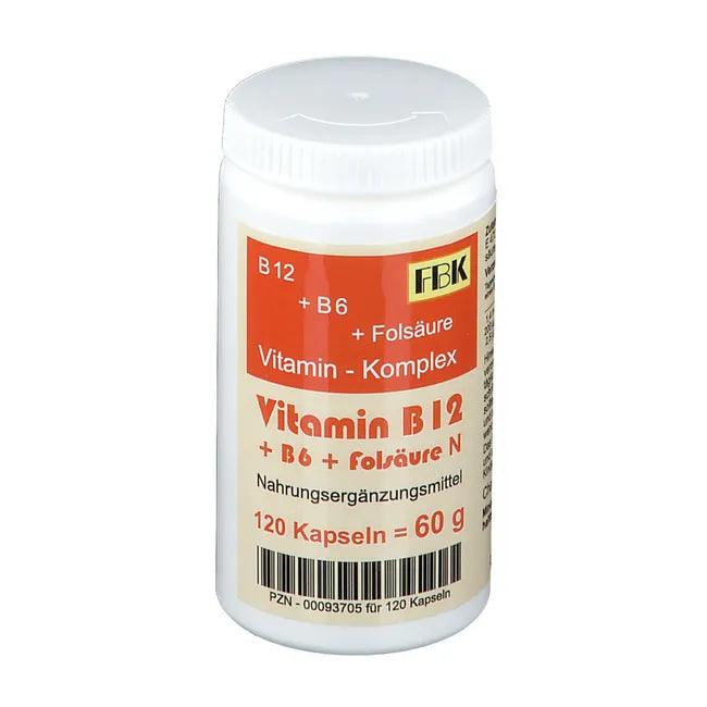 VITAMIN B12+B6+Folic acid complex N capsules - UKDorf 