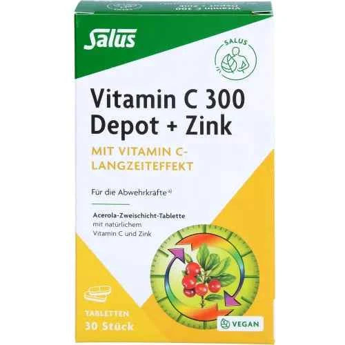 VITAMIN C 300 Depot+Zinc Tablets