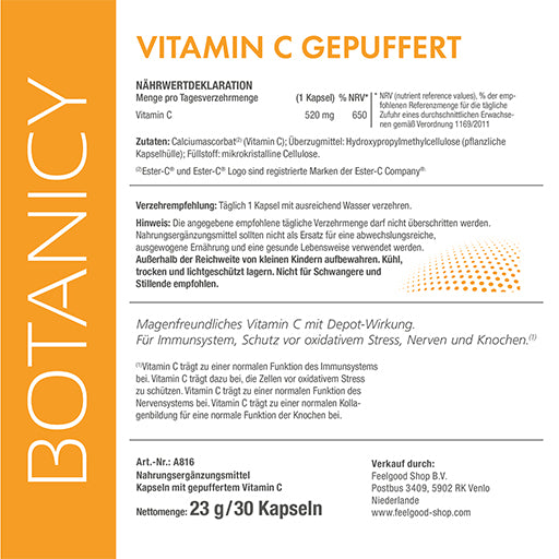 VITAMIN C BUFFERED capsules - UKDorf 