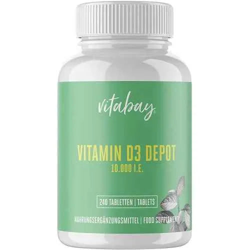VITAMIN D3 DEPOT 10,000 IU Cholecalcif.vegan Tabl. 240 pieces