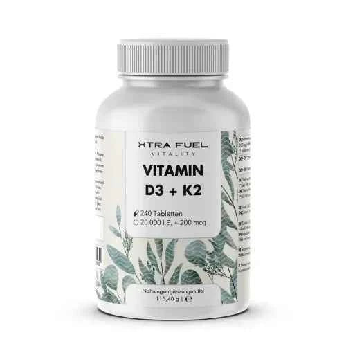 VITAMIN D3+K2 MK-7 all-trans tablets with 20,000 IU
