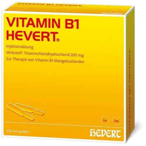 VITAMIN B1 HEVERT 200 mg injection solution ampules