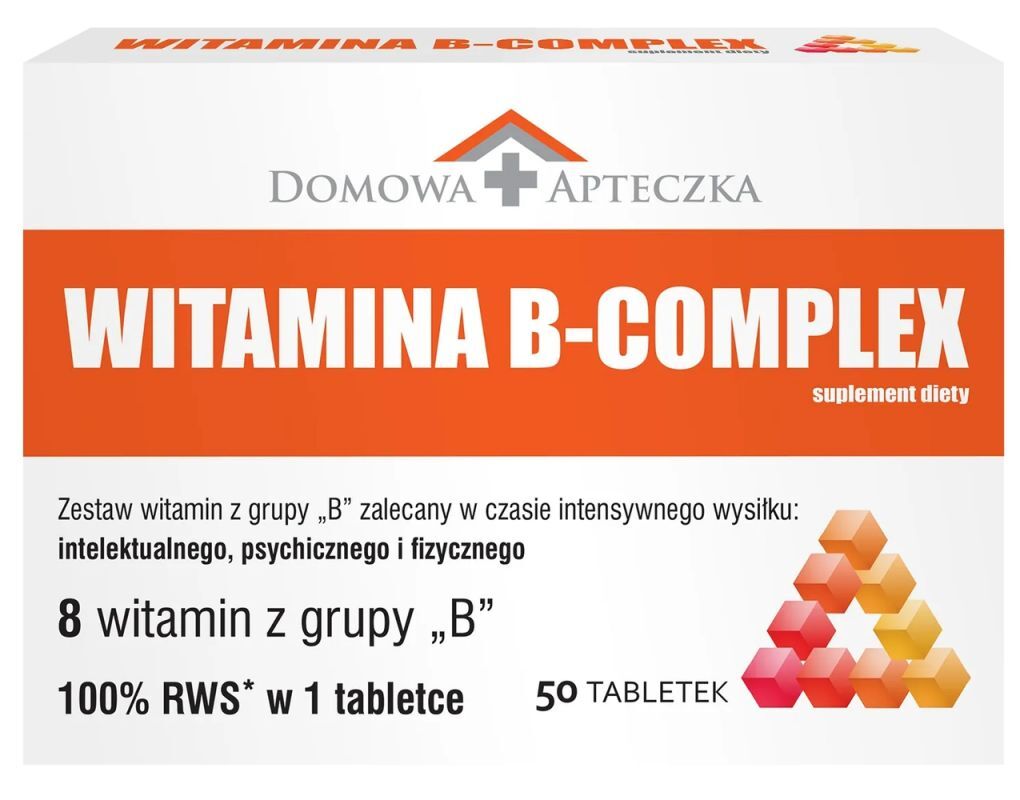 VITAMIN B COMPLEX x 50 tablets - nervous system, and energy metabolism of the body