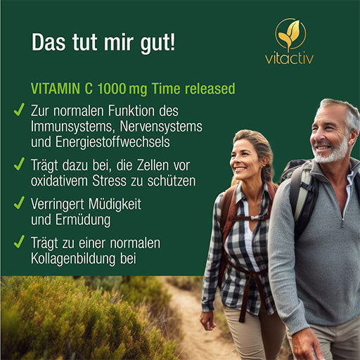 VITAMIN C 1000mg Time Released Tablets - UKDorf 