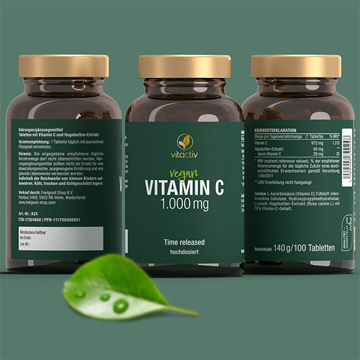 VITAMIN C 1000mg Time Released Tablets - UKDorf 