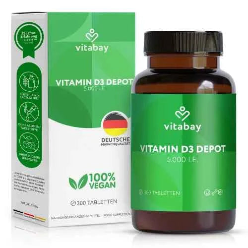 VITAMIN D3 DEPOT 5000 IU cholecalciferol tablet