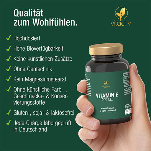 VITAMIN E 400 IU soft capsules - UKDorf 