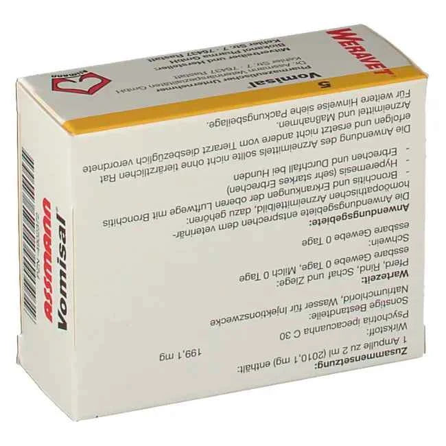 VOMISAL 5 ampoules vet. 10X2 ml