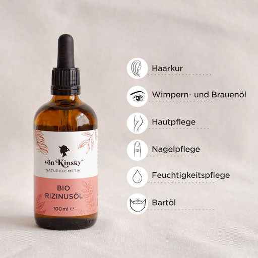 VON KINSKY Organic Castor Oil Pure Face and Hair Oil