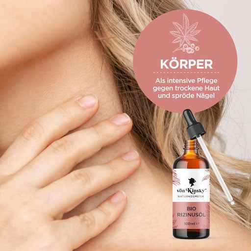 VON KINSKY Organic Castor Oil Pure Face and Hair Oil