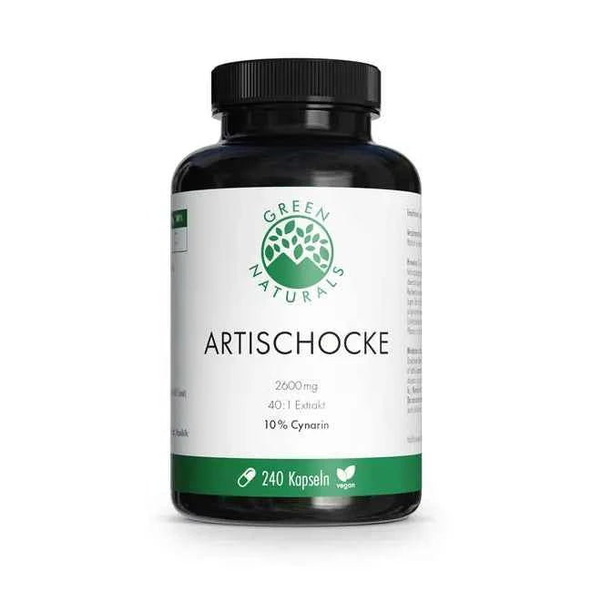 Vegan, gluten-free, no additives GREEN NATURALS ARTICHOKE Capsules