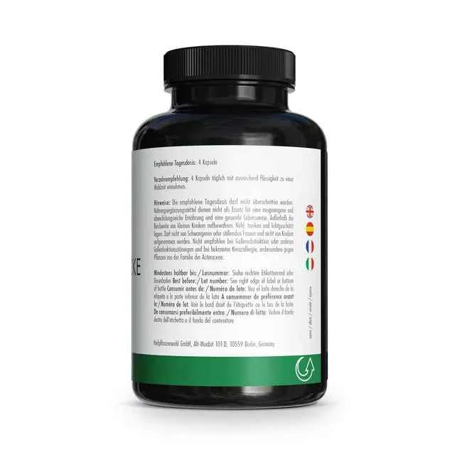 Vegan, gluten-free, no additives GREEN NATURALS ARTICHOKE Capsules