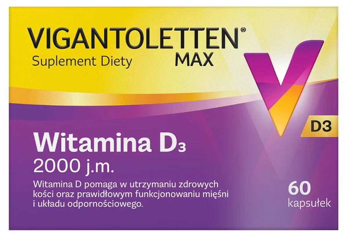 Vigantoletten Max 2000j.m. x 60 capsules vitamin D3