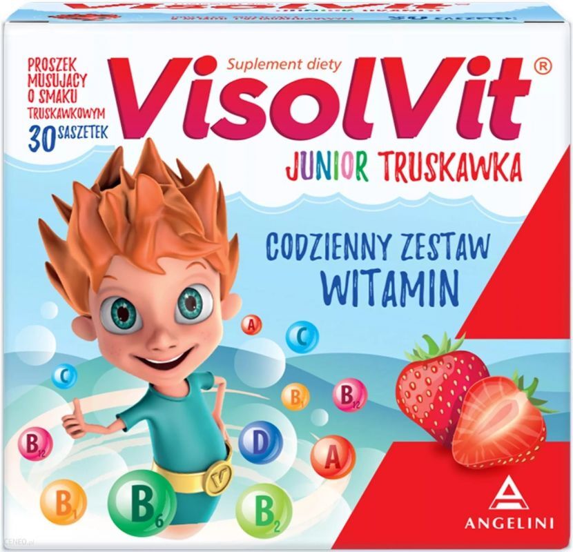 Visolvit Junior strawberry flavor x 30 sachets Angelini