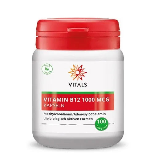 Vitamin B12 1000 μg Methyl, Adenosyl Capsules 100 count