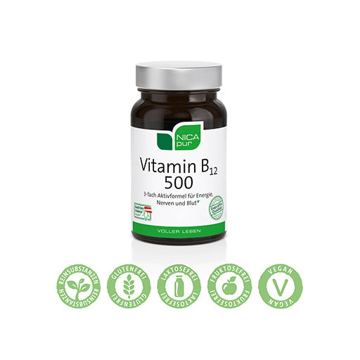 Vitamin B12 500 capsules - UKDorf 