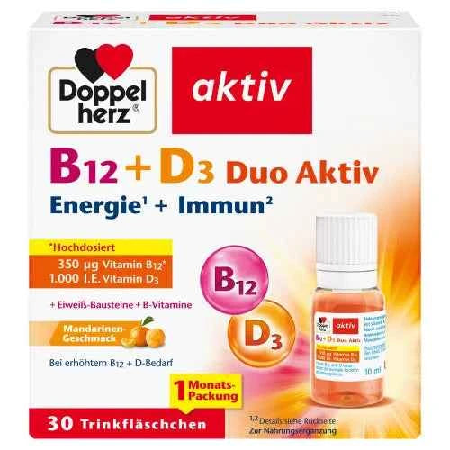 Vitamin B12+ Vitamin D3 Duo Active Drinking Ampoules
