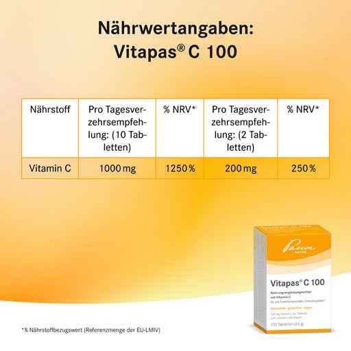 Vitamin C VITAPAS C 100 Tablets