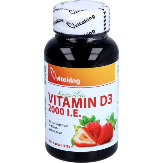 VITAMIN D3 2,000 IU chewable strawberry tablets - UKDorf 