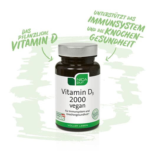 Vitamin D3 2000 vegan capsules - UKDorf 