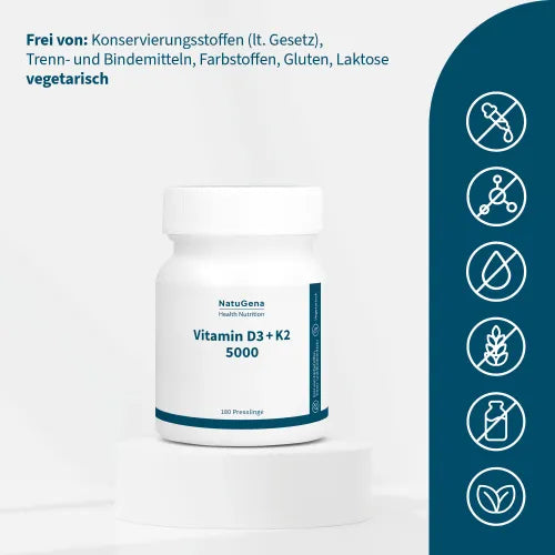 Vitamin D3+K2 5000 pellets 180 pcs - 3