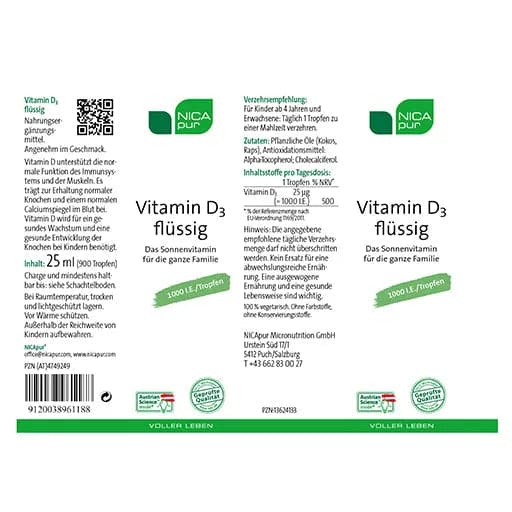 Vitamin D3 liquid, d vitamin liquid - UKDorf 