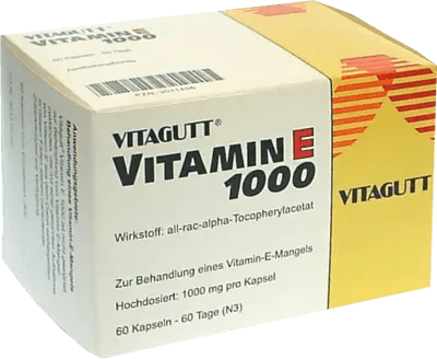 Vitamin E deficiency, VITAGUTT Vitamin E 1000 soft capsules - UKDorf 