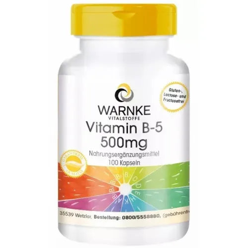 Vitamin b 5 deficiency, VITAMIN B-5 500 mg - UKDorf 