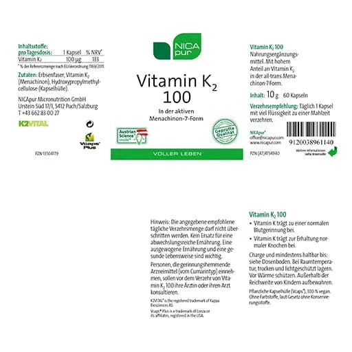 Vitamin k2 menaquinone 100 - UKDorf 