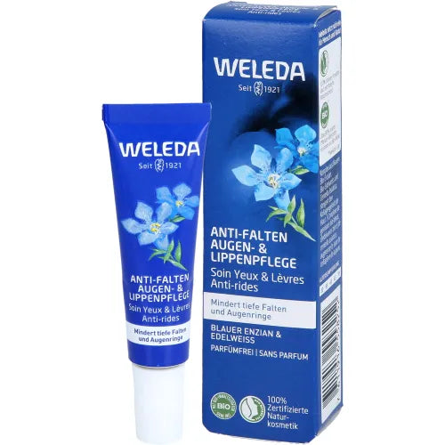 WELEDA Anti-Wrinkle Eye & Lip Balm with Blossom, Energize & Edelweiss. 10 ml