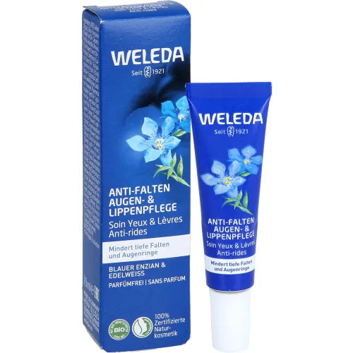 WELEDA Anti-Wrinkle Eye & Lip Balm with Blossom, Energize & Edelweiss. 10 ml